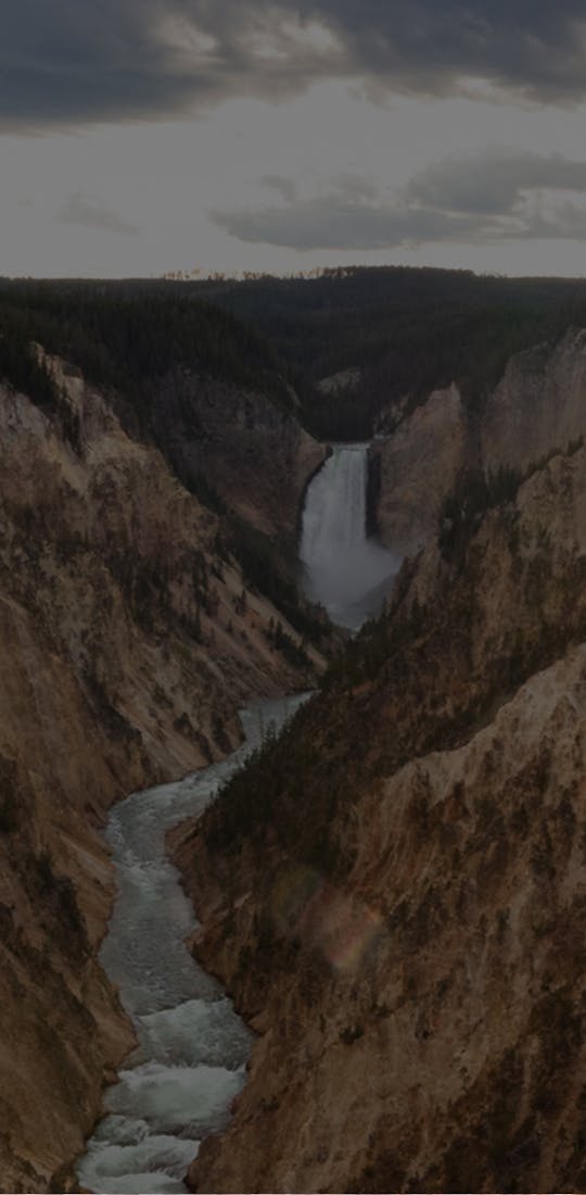River going through Yellowstone