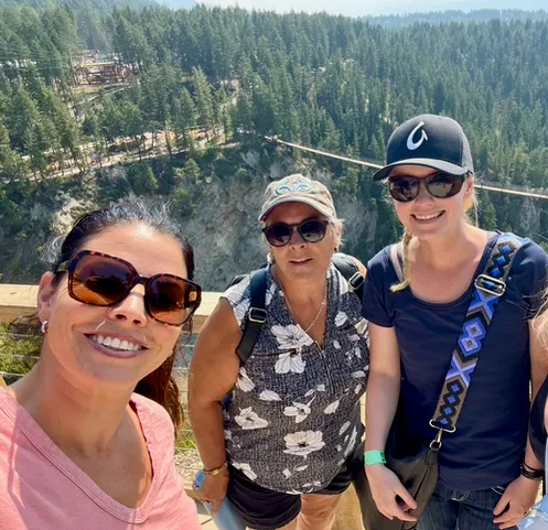 Employees of Summit Footwear on a hike