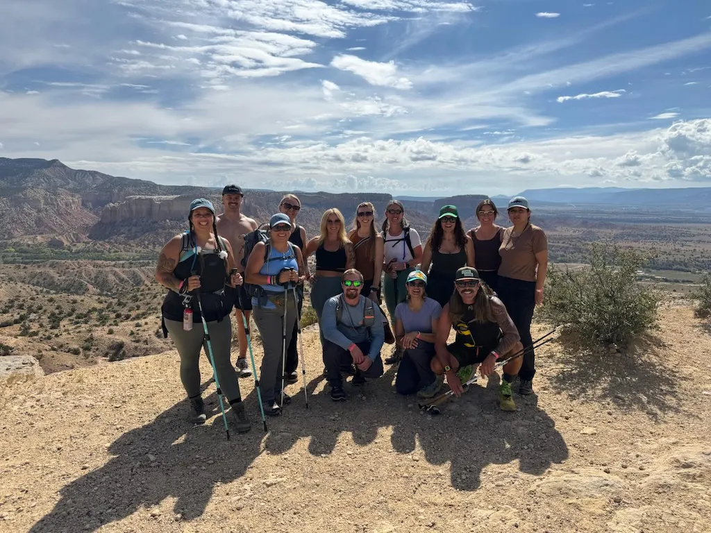 A group of hikers on the 52 hikes challenge