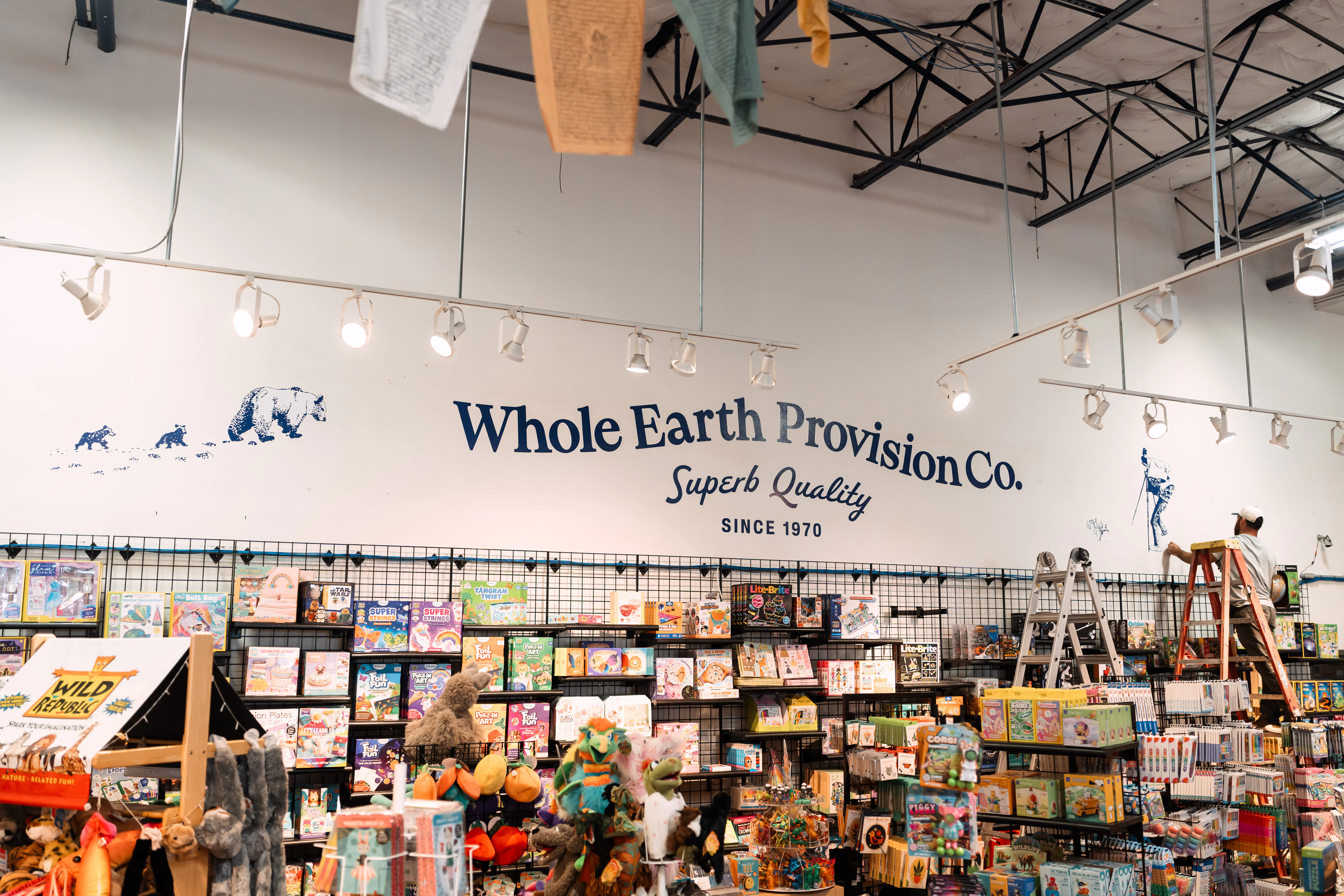 Interior of whole earth provision co. in Texas