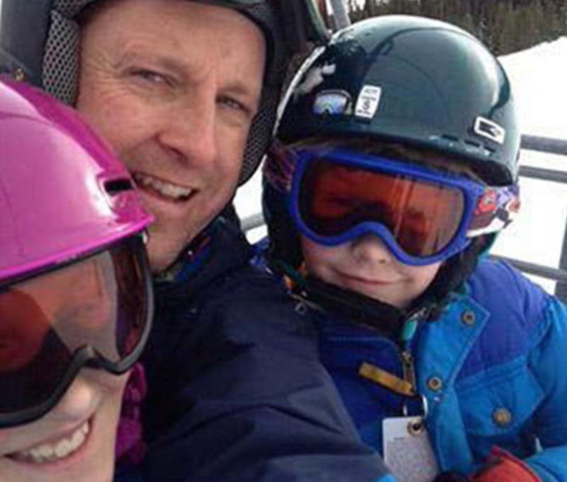 Tim Tripp with his two kids