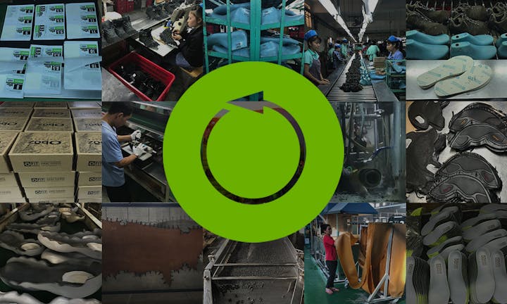 Our Commitment, Oboz circularity logo.