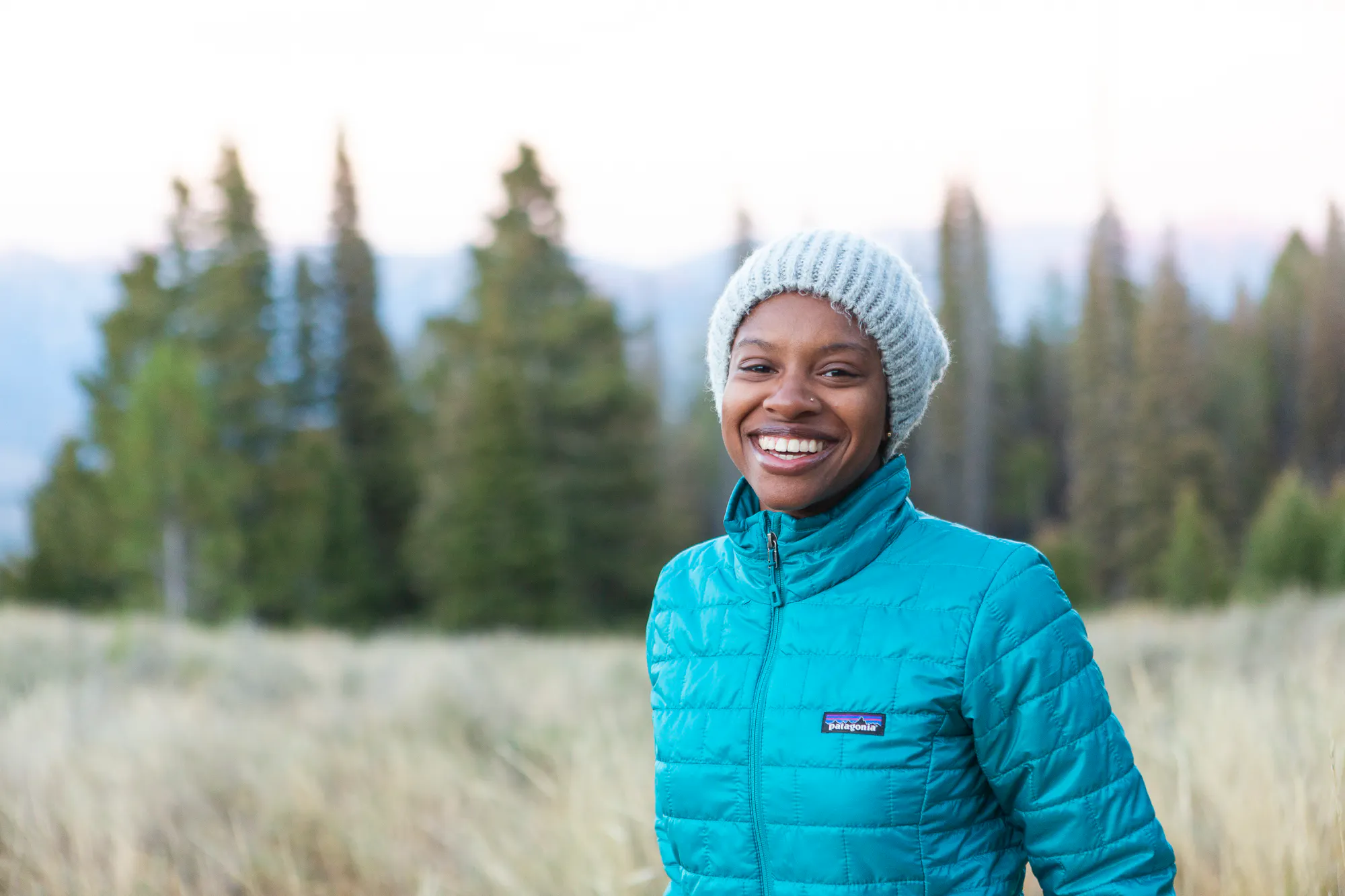 Diamon Clark smiling in the outdoors