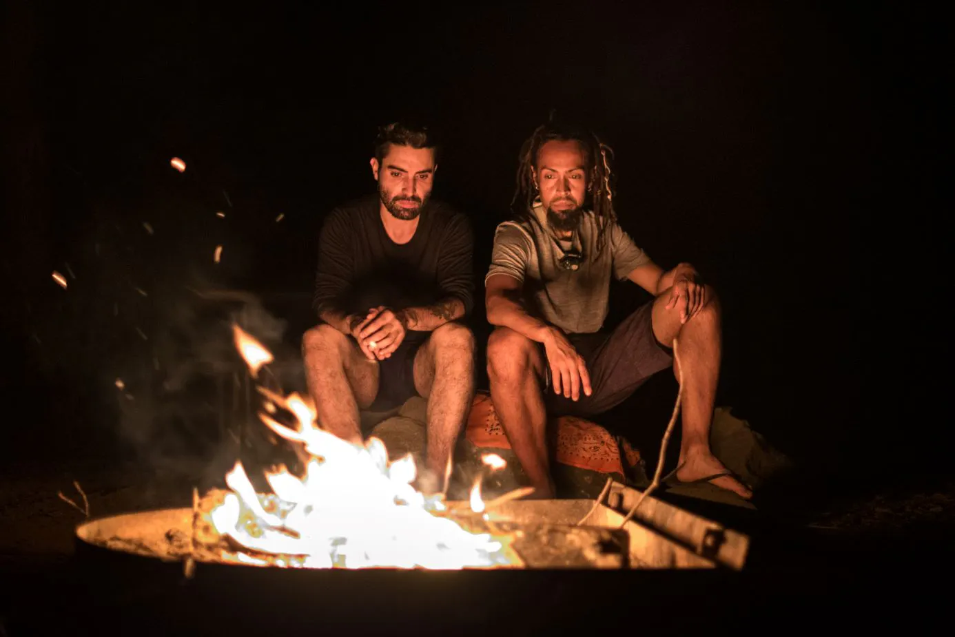 Derick Lugo and his brother on a hiking trip through the Appalachians.