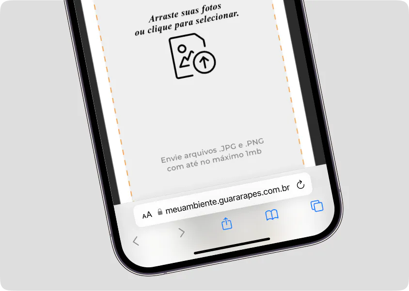 foto aplicação mobile enviar fotos para a plataforma