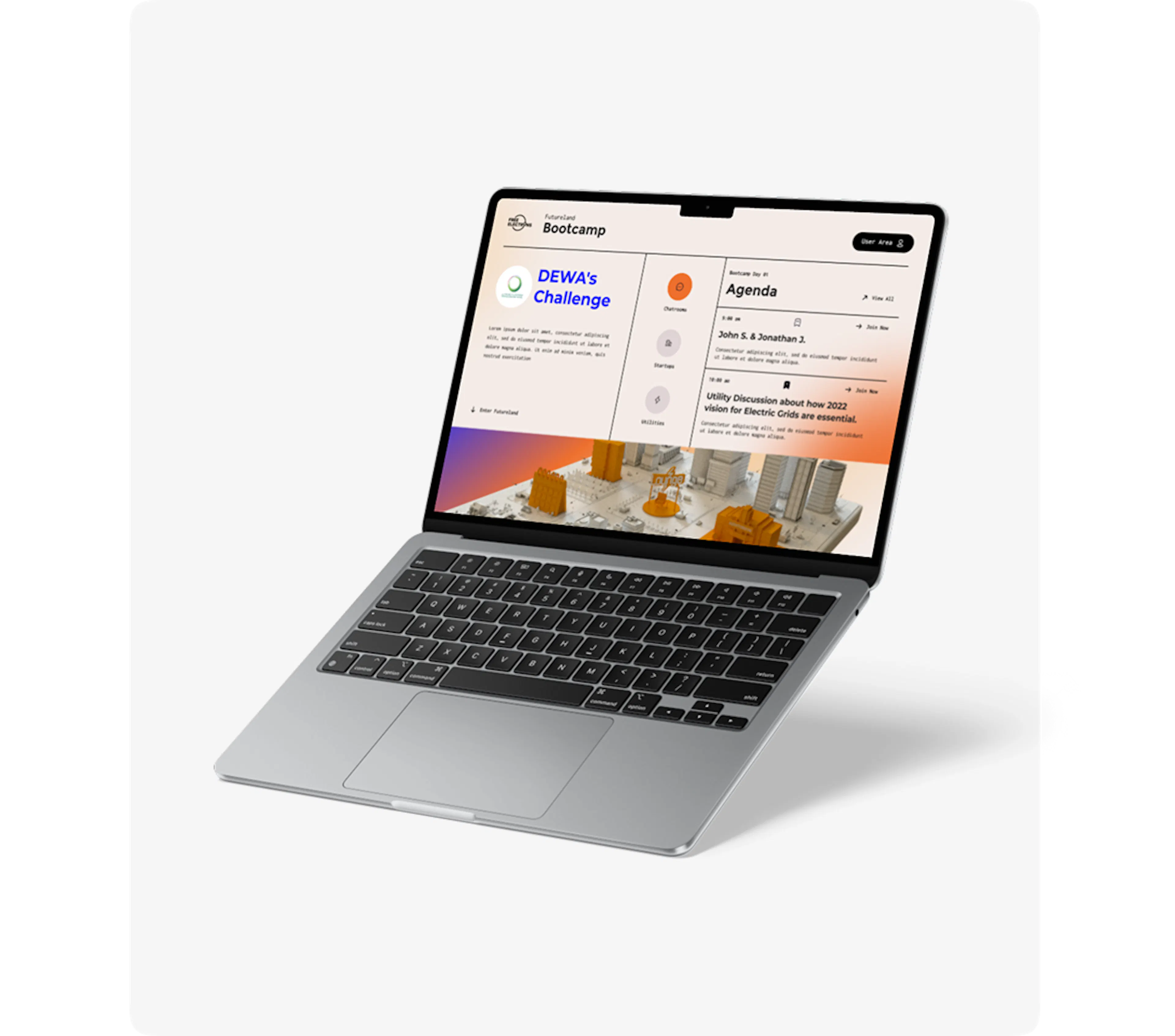Página de visualização do evento e informações gerais sobre