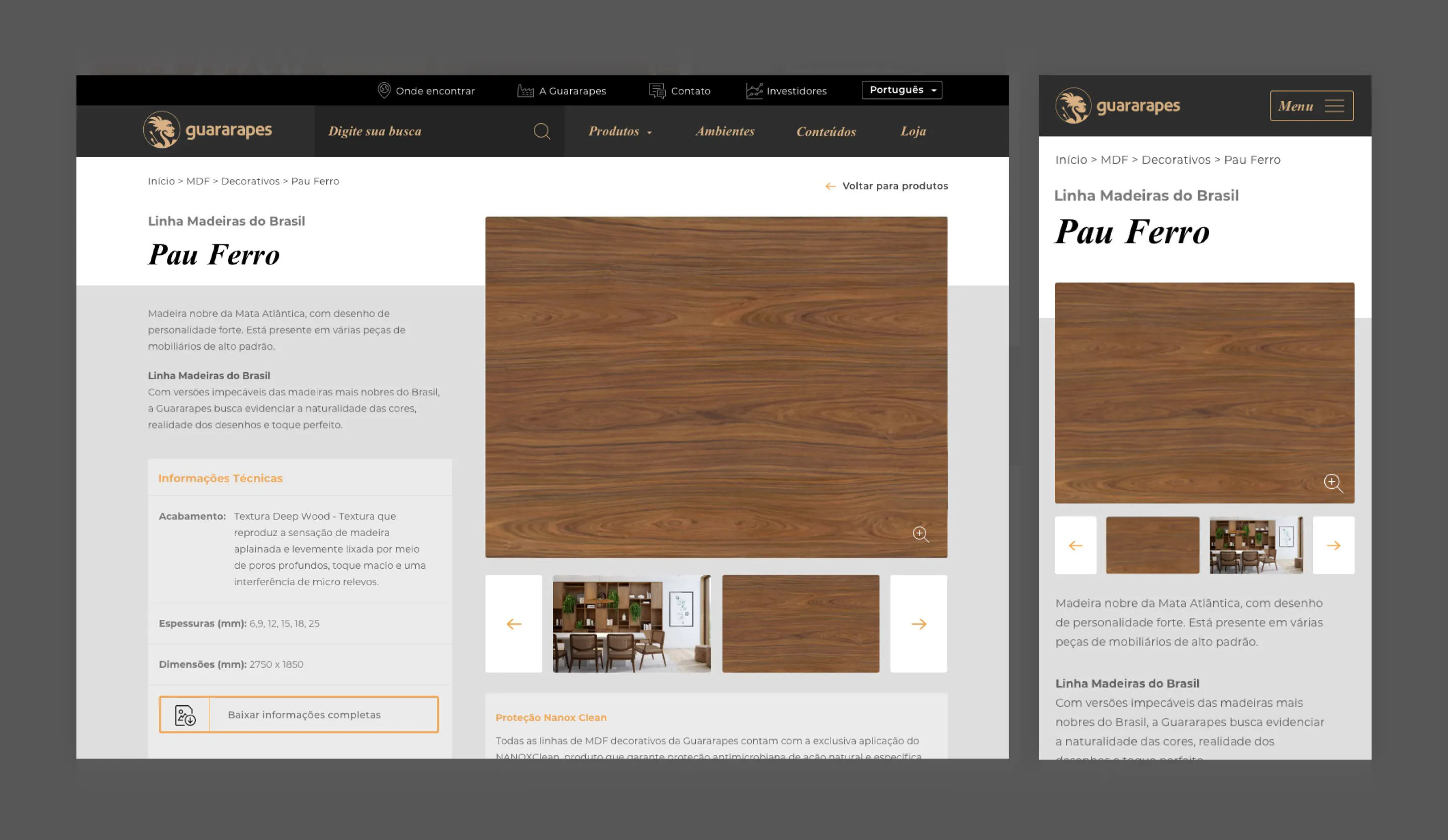 guararapes interna produtos catálogo