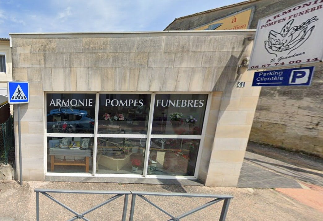Photographie de l'Armonie Pompes Funèbres de Libourne
