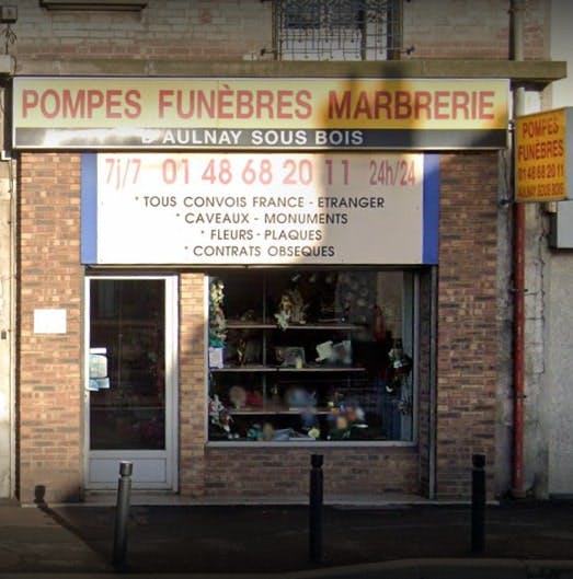 Photographies des Pompes Funèbres Marbrerie Aulnay