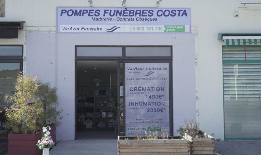 Photographie de la Pompes Funèbres Costa Var-Azur Funéraire de Gassin
