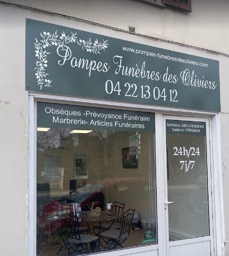 Photographie de la Pompes Funèbres des Oliviers de la ville de Saint-Laurent-du-Var