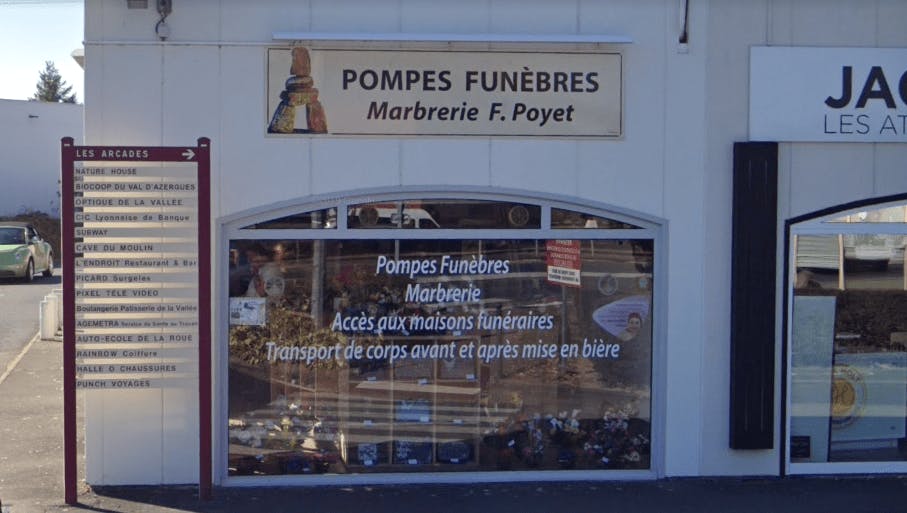 Photographie de la Pompes Funèbres Poyet à Civrieux-d'Azergues