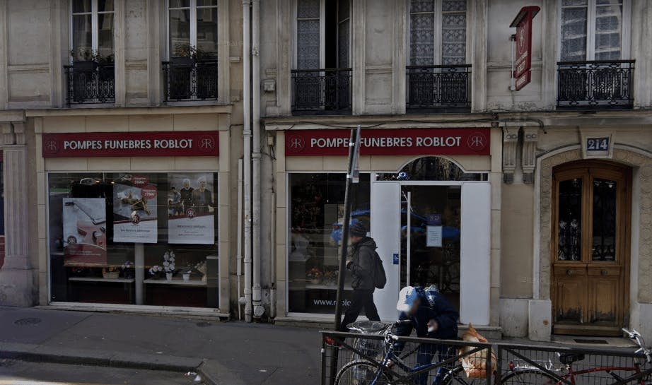 Photographie de la Pompes Funèbres Roblot à Paris
