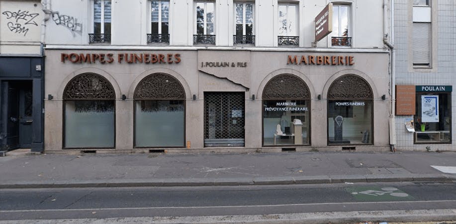 Photographie de la Pompes Funèbres-Marbrerie Poulain et Fils à Paris