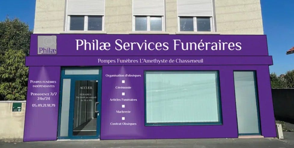 Photographie de la Philae services funéraires L'Améthyste de Chasseneuil-du-Poitou