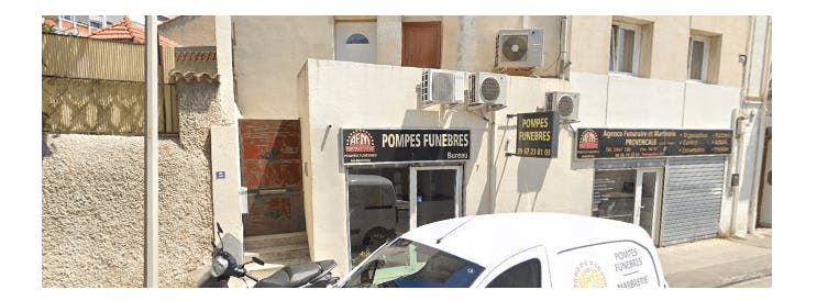 Photographie de la Pompes Funèbres Marbrerie Provençale à Marseille