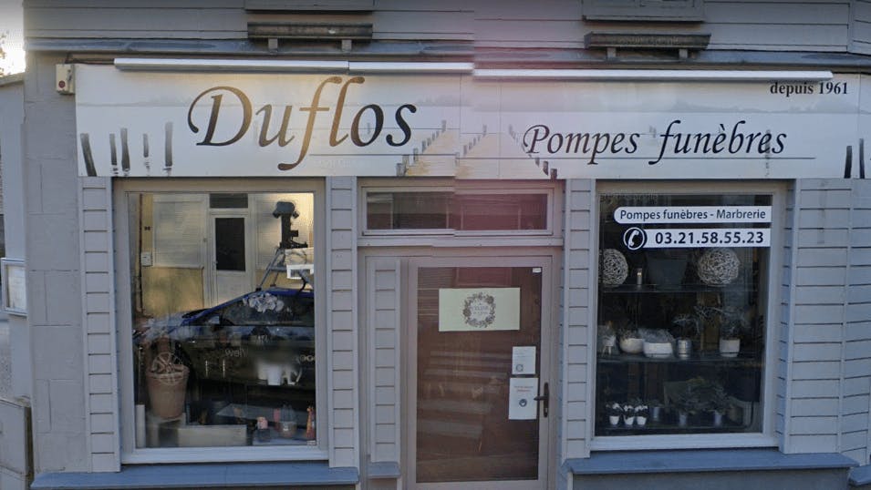 Photographie de la Pompes Funèbres et Marbrerie Duflos de la ville d'Avesnes-le-Comte