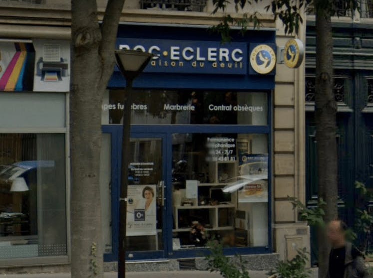 Photographies des Pompes Funèbres ROC ECLERC à Paris
