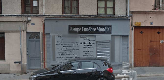 Photographie de la Pompes Funèbres Mondiales à Saint-Etienne