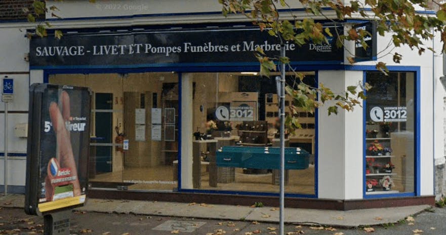 Photographie de la Pompes Funèbres et Marbrerie Sauvage Livet de Sotteville-lès-Rouen
