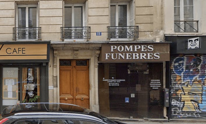 Photographie de la Pompes Funèbres Marbrerie Schnerf à Paris