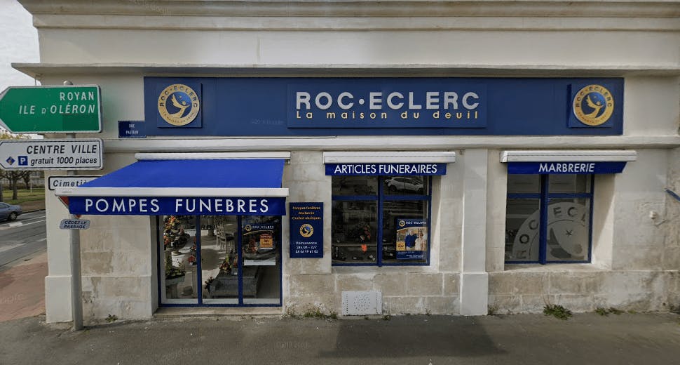 Photographie de la Pompes Funèbres ROC ECLERC à La Rochefort