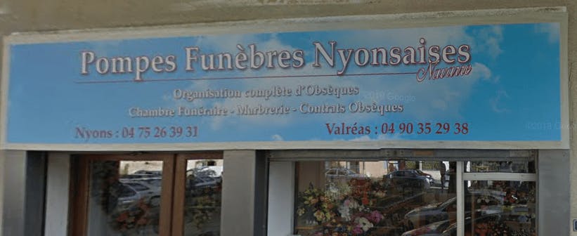 Photographie de la Pompes Funèbres Nyonsaises Navarre de la ville de Nyons