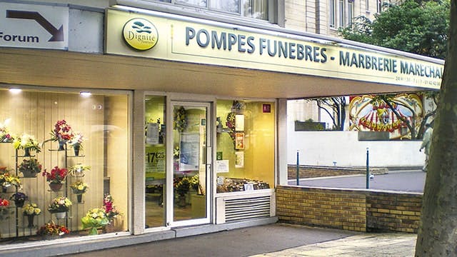 Photographies des Pompes Funèbres Marbrerie Maréchal à Colombes