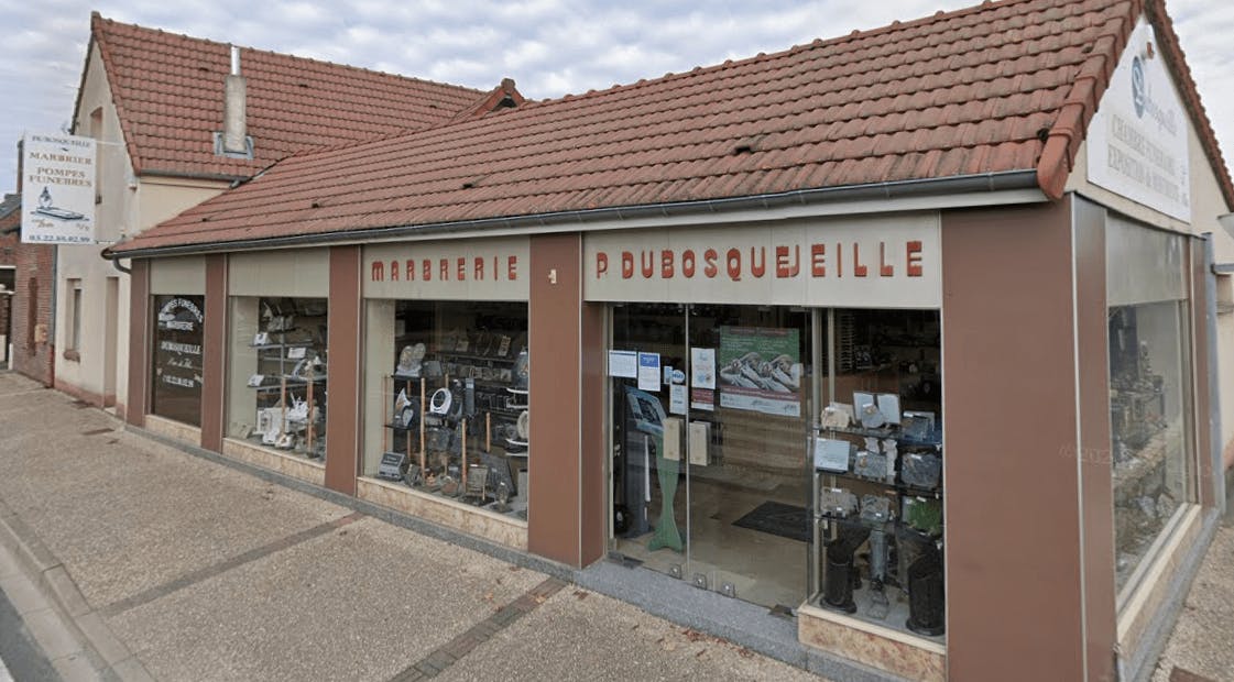Photographie de la Pompes funèbres Marbrerie Dubosqueille de Rosières-en-Santerre