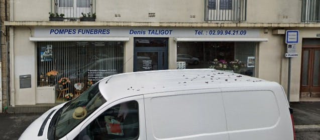 Photographie de la Pompes Funèbres Marbrerie Denis Taligot de Fougères
