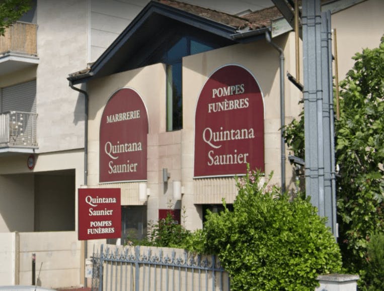Photographie de la Pompes Funèbre Quintana Saunier à Le Bordeaux
