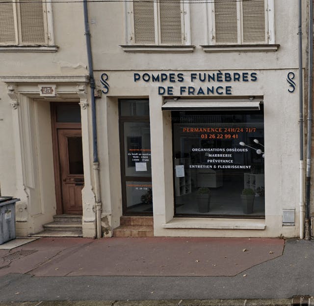 Photographie de la Pompes Funèbres de France de la ville de Chalons-sur-Champagne