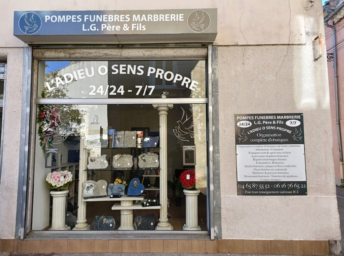 Photographie de La Pompes funèbres-Marbrerie L.G Père & Fils de Cabannes
