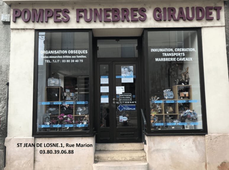Photographie Pompes Funèbres Giraudet de Saint-Jean-de-Losne