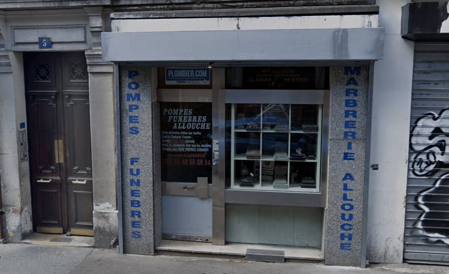 Photographie de la Pompes Funèbres Allouche à Paris