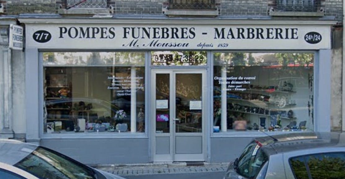 Photographies des Pompes Funèbres Marbrerie Moussou à Gentilly