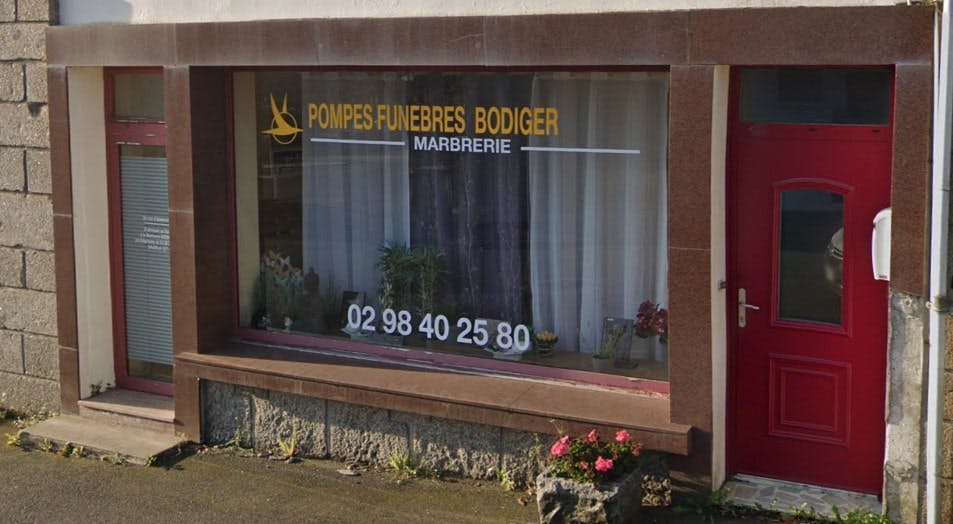 Photographie de la Pompes Funèbres Marbrerie Bodiger à Plougastel-Daoulas