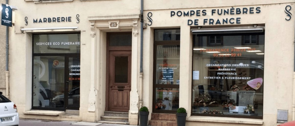 Photographie de la Pompes Funèbres de France de la ville de Chalons-sur-Champagne
