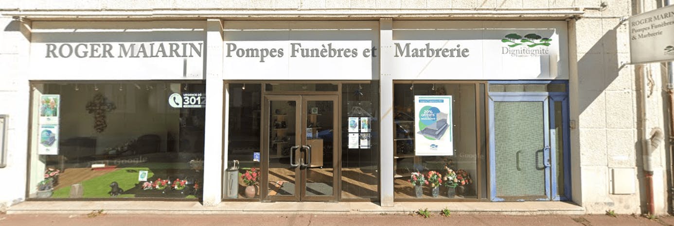 Photographie de la Pompes Funèbres et Marbrerie Roger Marin de Pithiviers
 