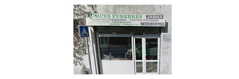 Photographie de la Pompes Funèbres Janna à Marseille