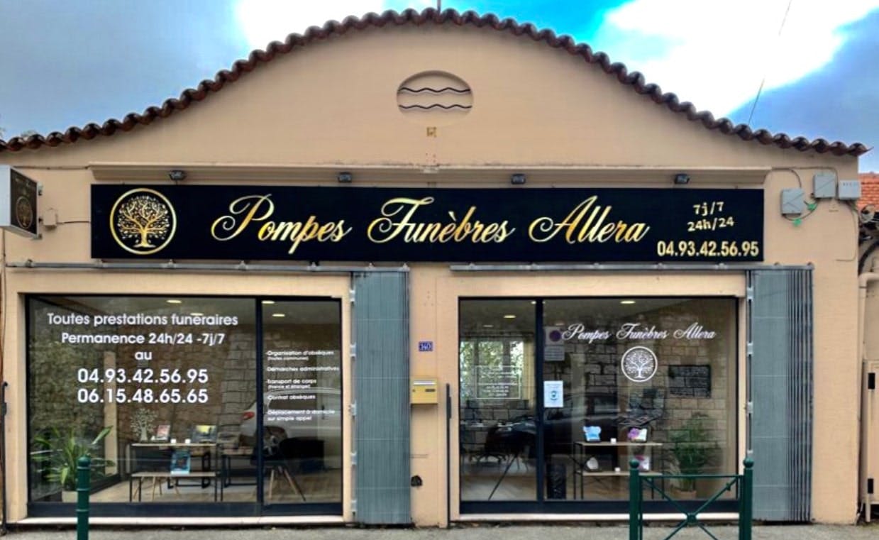 Photographie de la Pompes Funèbres Allera de Grasse
