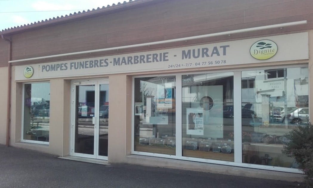 Photographies des Pompes Funèbres Marbrerie Murat Martel à Firminy