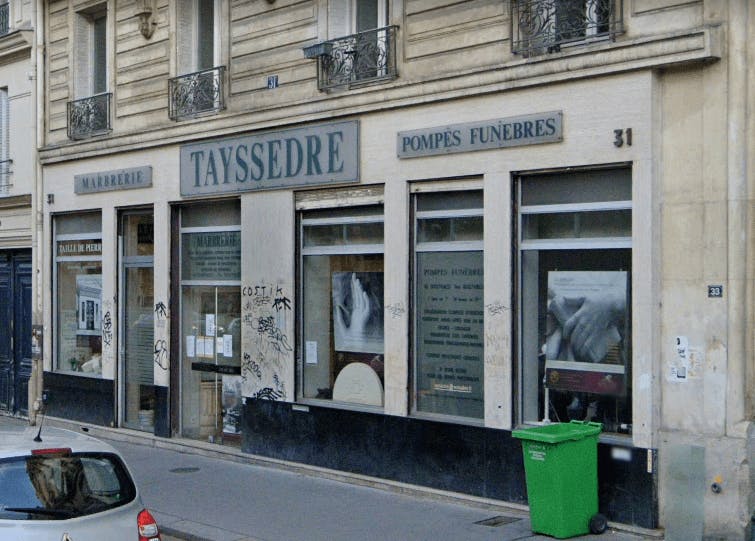 Photographie de la Pompes Funèbres et Marbrerie Rebillon-Tayssèdre à Paris