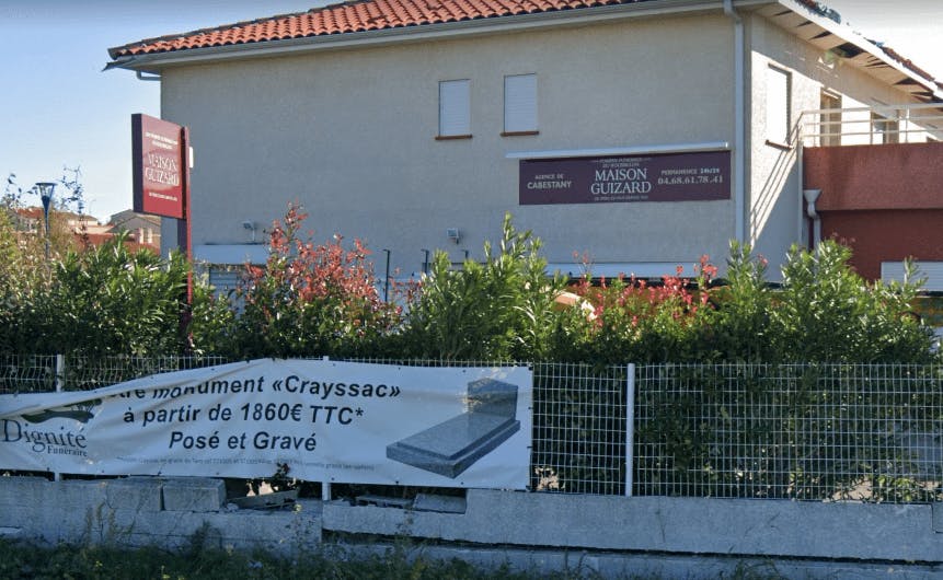 Photographie de la Pompes Funèbres et Marbrerie Maison Guizard à Cabestany