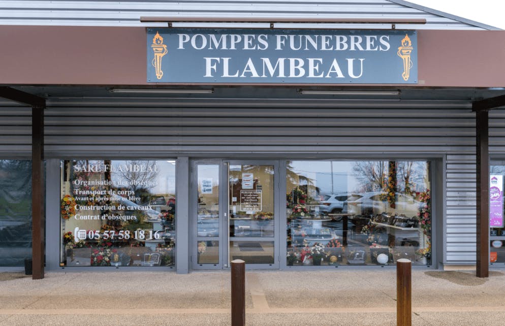 Photographie de la Pompes Funèbres Flambeau de la ville de Bourg