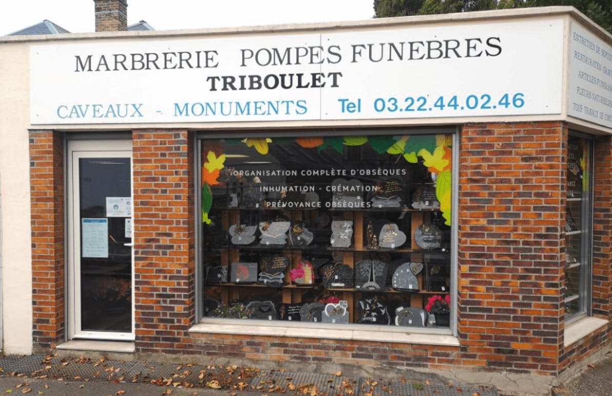 Photographie de la Pompes Funèbres et Marbrerie Triboulet d'Amiens