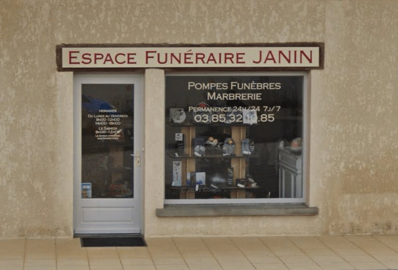 Photographie de la Pompes Funèbres et Marbrerie Janin de L'Abergement-de-Cuisery
