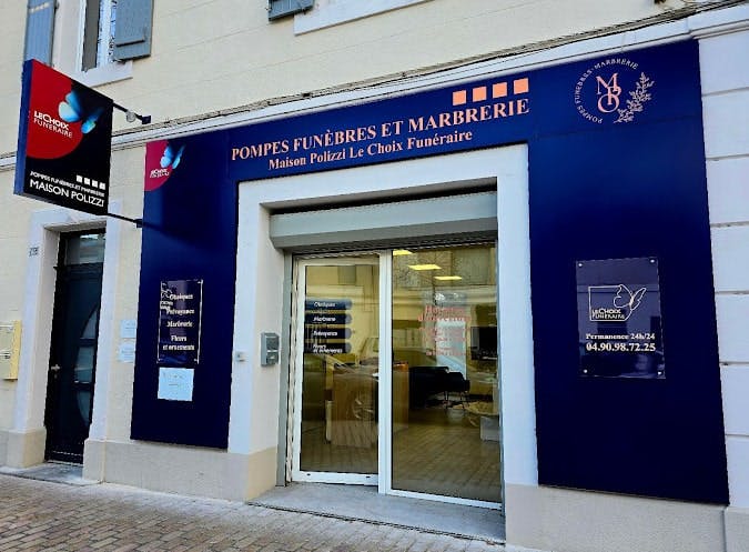 Photographie de la Pompes Funèbres et Marbrerie Maison Polizzi de Saint-Martin-de-Crau