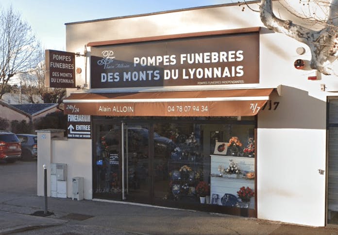 Photographie de la Pompes Funèbres des Monts du Lyonnais de Craponne