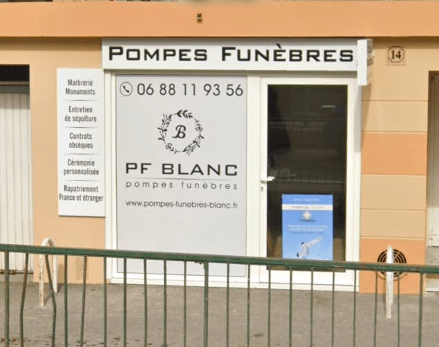 Photographie de la Pompe funèbres Blanc de Nice